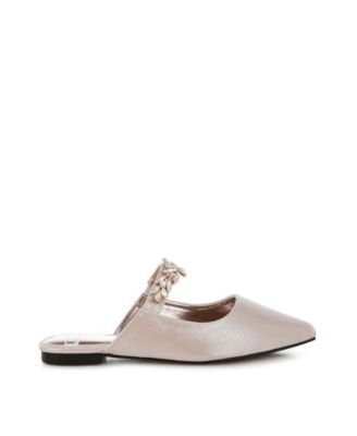 Magnum Diamante Strap Glitter Mules