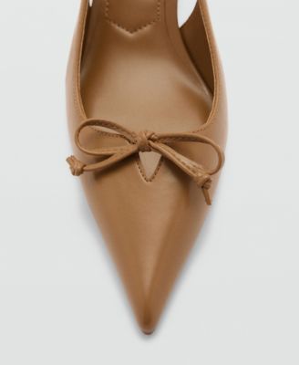 Women's Snake-Effect Kitten Shoes