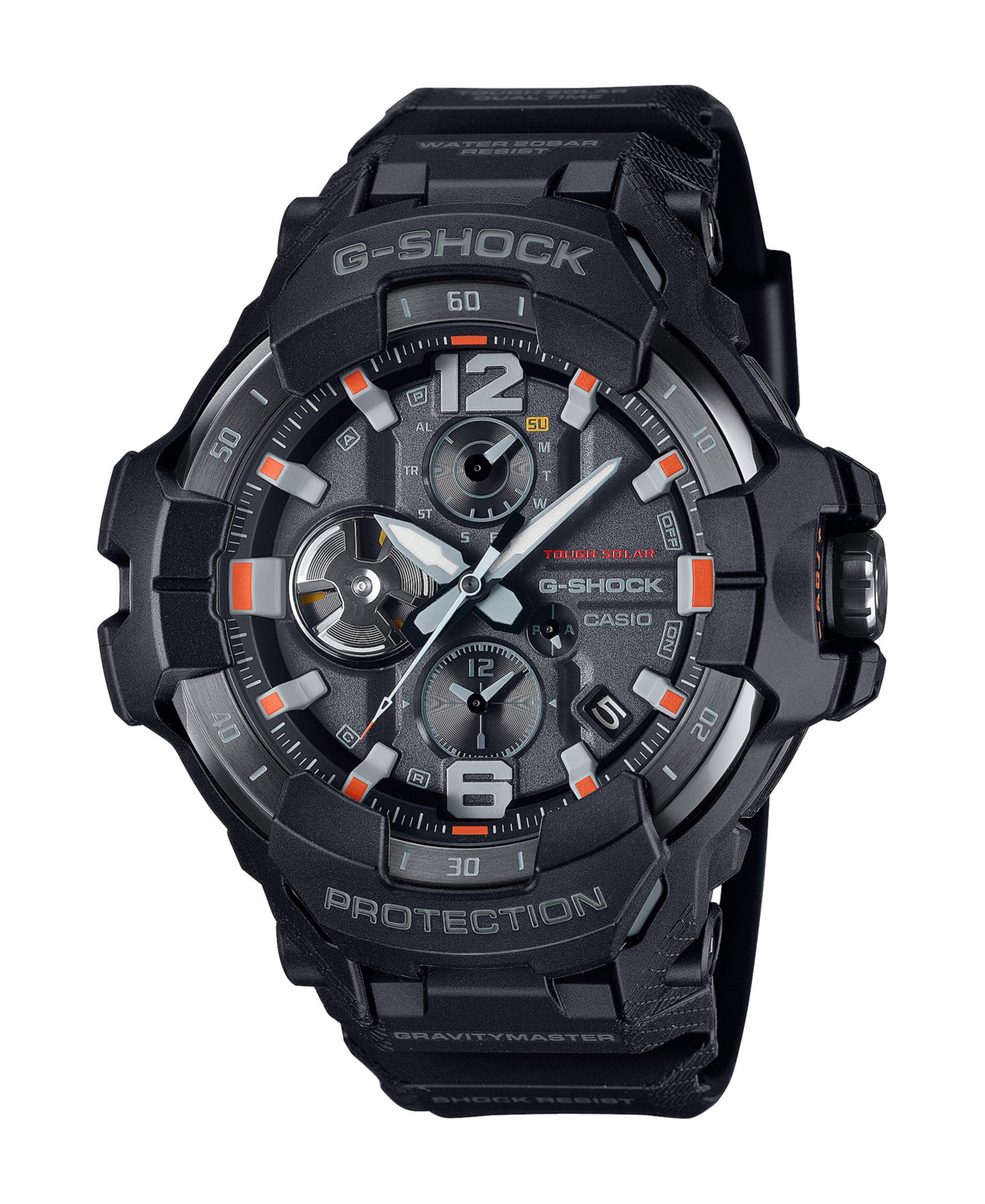 Мужские часы G-Shock Black Resin Watch, 54.7mm, GRB300EC-1A — фото 1