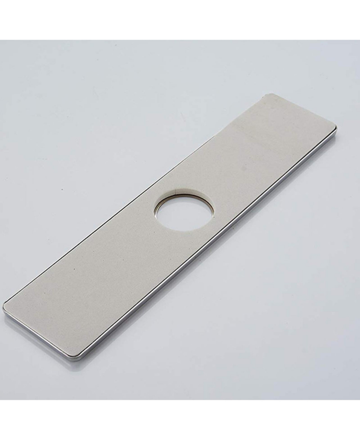 Greenspring Sink Hole Cover10 Inch 1 or 3 Hole Long Rectangle Cover Deck Plate Faucet Escutcheon for Bathroom or Kitchen Vanity Sink Faucet St