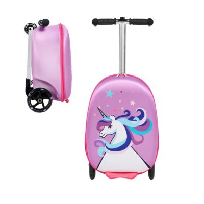GoVoyage 3-Wheel Kids Luggage Scooter with Light-Up Wheels | Blue