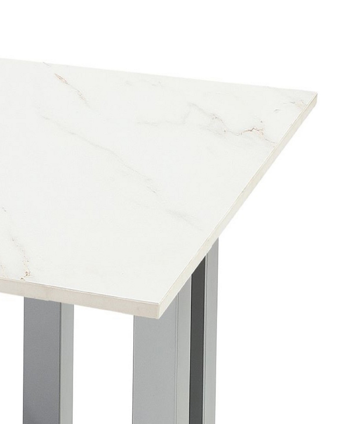 MACY'S EMILA 24" SQUARE SINTERED STONE MIX AND MATCH END TABLE 