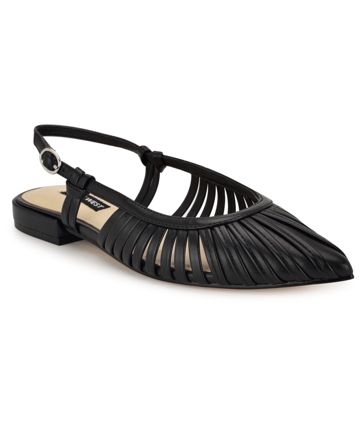 Nine West Women's Duria Pointy Toe Dress Mules In Black