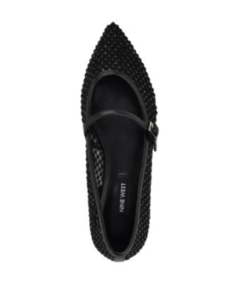 Nine West Women's Bray Pointy Toe Embellished Dress Flats