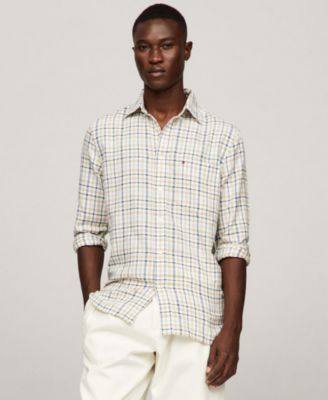 Tommy Hilfiger - Men's Brushed Gingham Regular-Fit Shirt