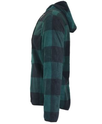 Galaxy By Harvic Мужская клетчатая толстовка из плотного флиса Galaxy By Harvic в современном стиле с подкладкой из шерпа 6790₽