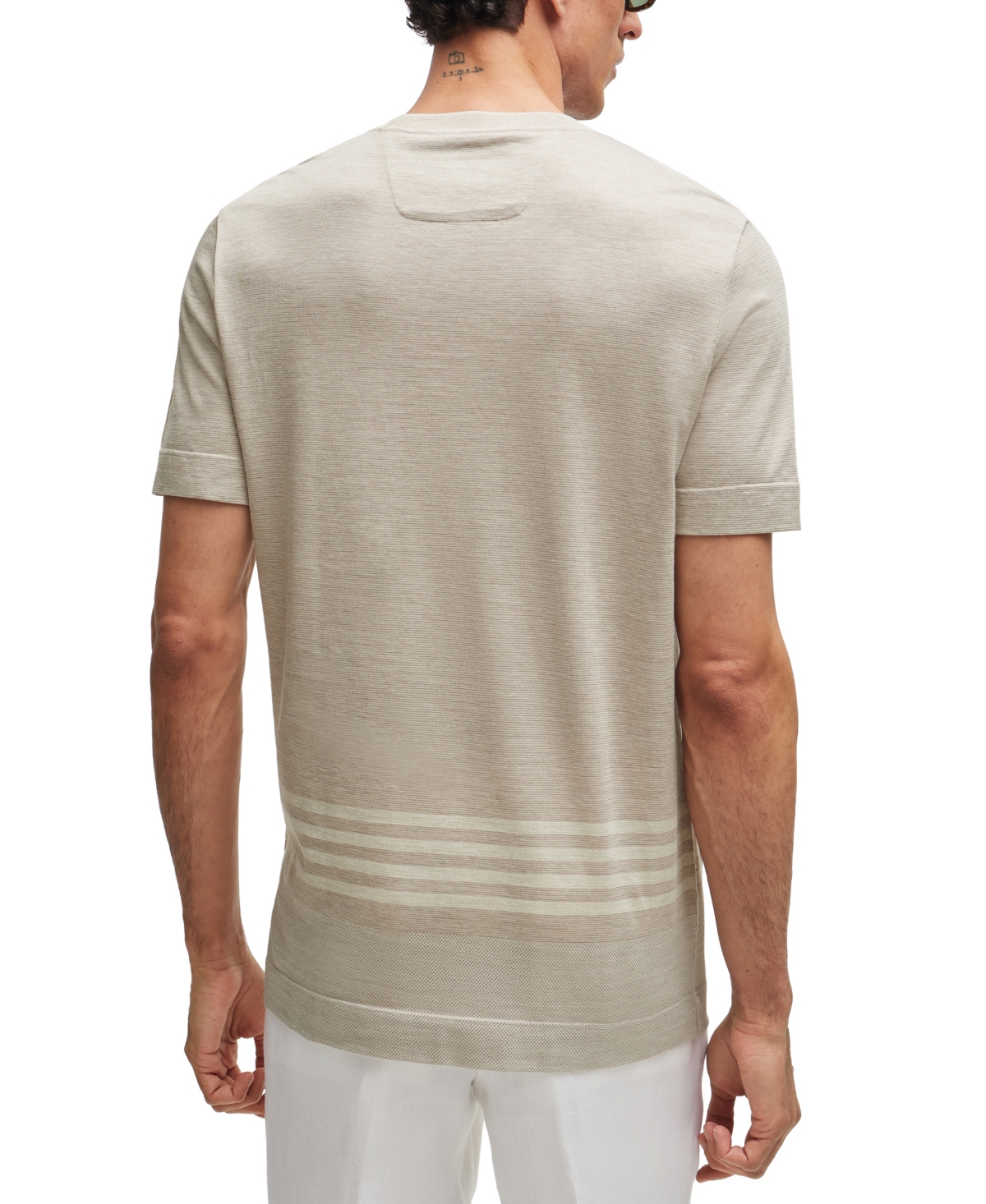 Boss by Hugo Boss Men's Stripe Detail T-Shirt