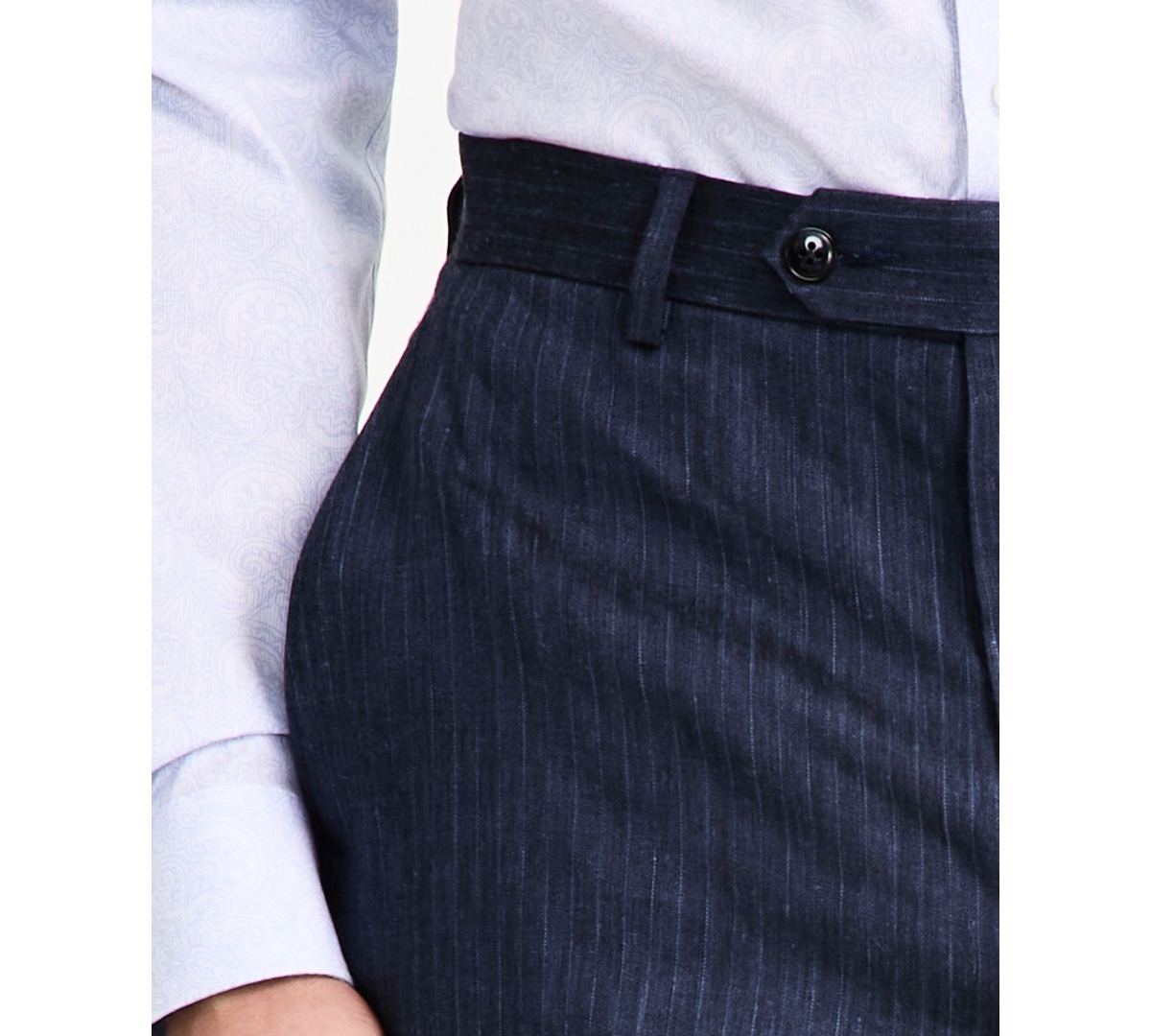 Michael Kors Men's Classic Fit Wool Blend Suit Pant In Blue