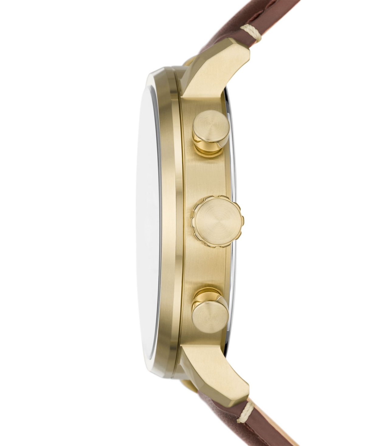 Fossil Men's Rhett Multifunction Gold-tone Stainless Steel Watch, 42mm In Brown