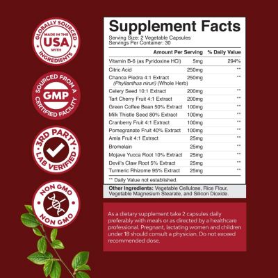 Uric Acid Supplement, 60ct