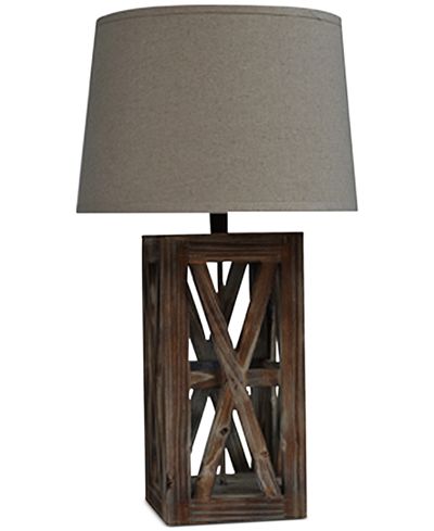 Crestview Wooden Café Table Lamp