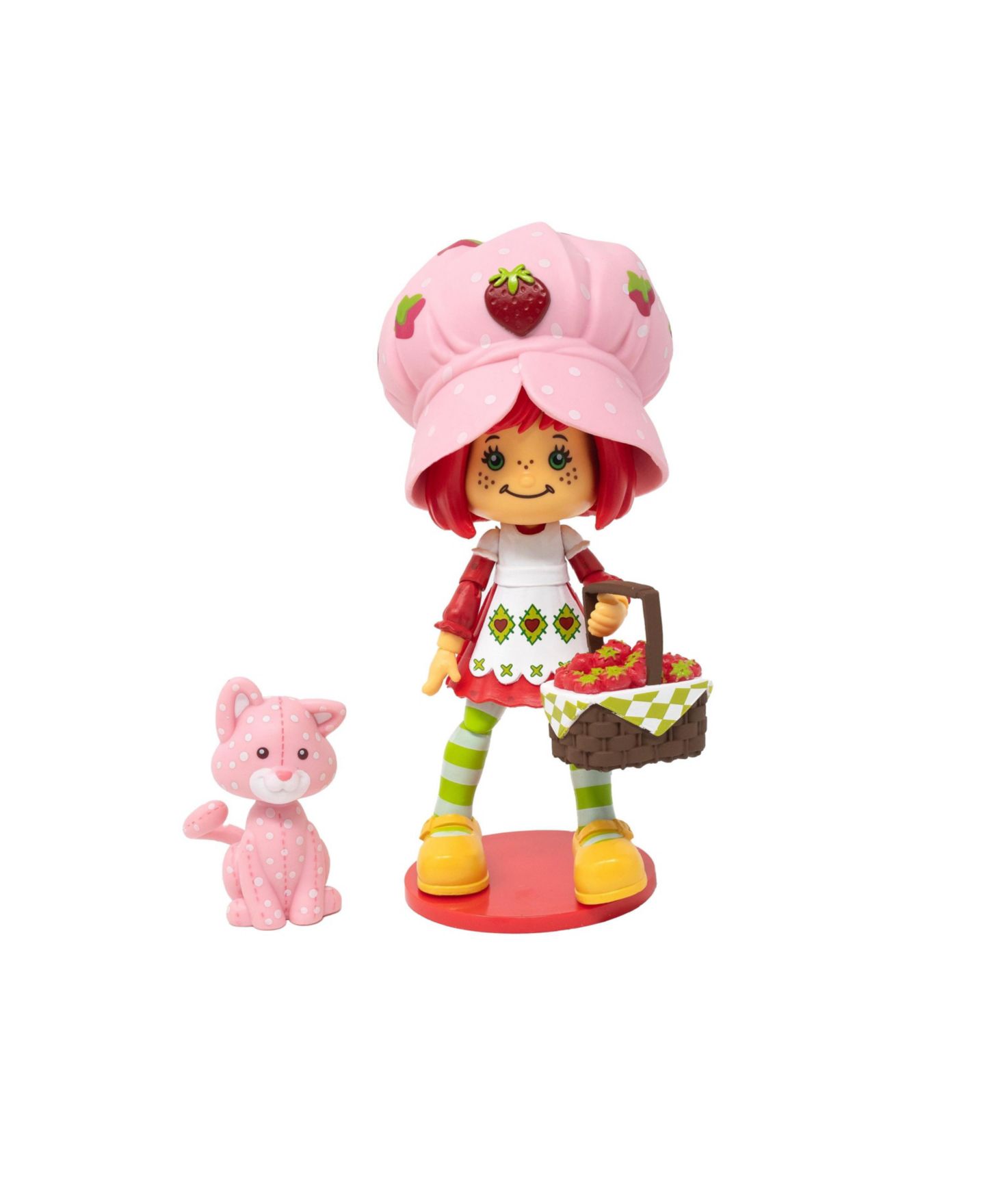 Детская фигурка Strawberry Shortcake with Custard the Kitten 1:12 Scale Highly Articulated Action Figure, Ages 8+, цвет: Open Miscellaneous — фото 6