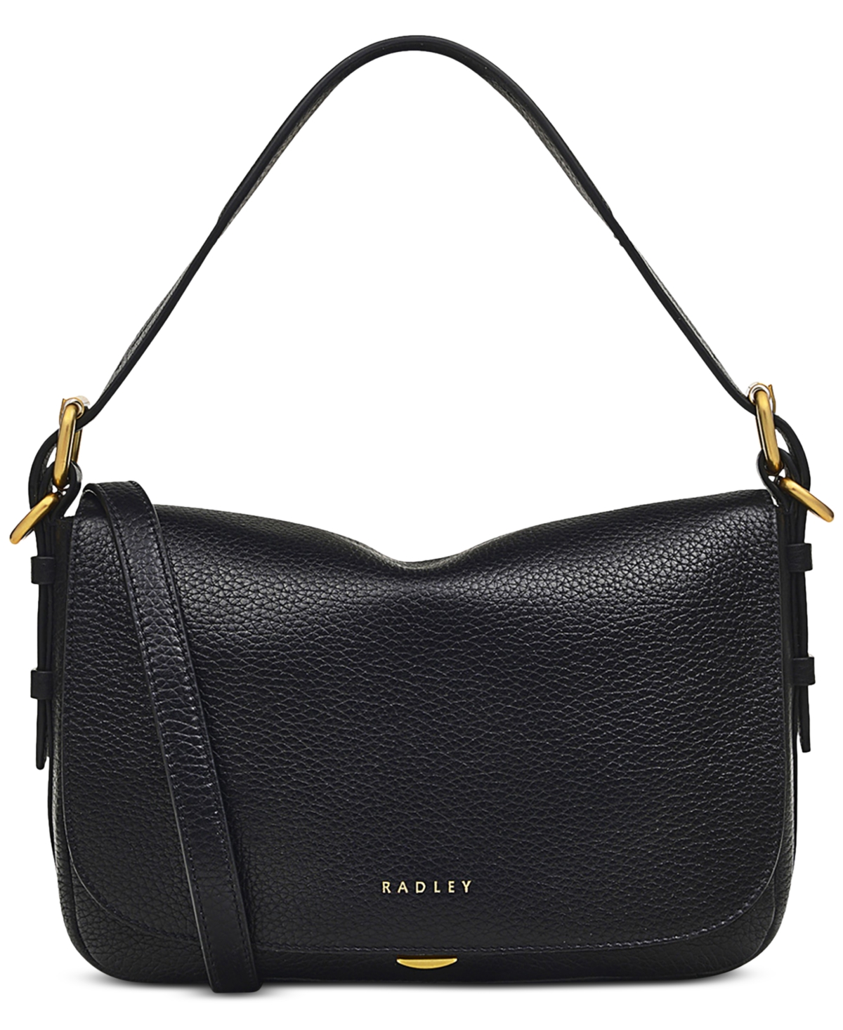 Grafton Street Small Flapover Crossbody - Black