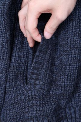 Boys Hooded Faux Shearling Lining Full Zip Sweater With Moto Design Arm Piece