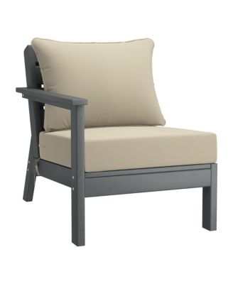 Outdoor 6-Piece Gray Modular Sectional Patio Furniture Sofa Set