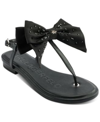 KARL LAGERFELD PARIS - Women's Cristi Bow Sandals