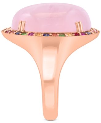 EFFY&reg; Multi-Gemstone Halo Ring (12-1/5 ct. t.w.) in 14k Rose Gold