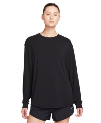Nike - Women's One Relaxed Dri-FIT Long-Sleeve Crewneck Top