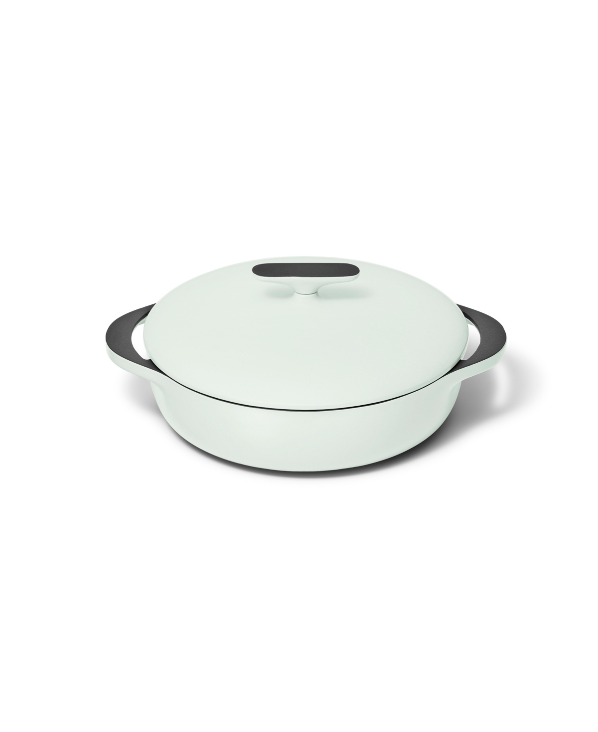 Caraway Cast Iron 3.5-quart Braiser With Domed Lid In Light Mist