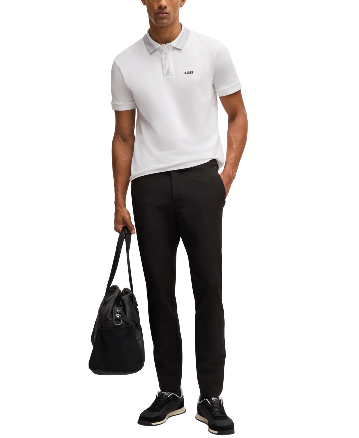 Boss by Hugo Boss Men's Contrast-Logo Polo Shirt