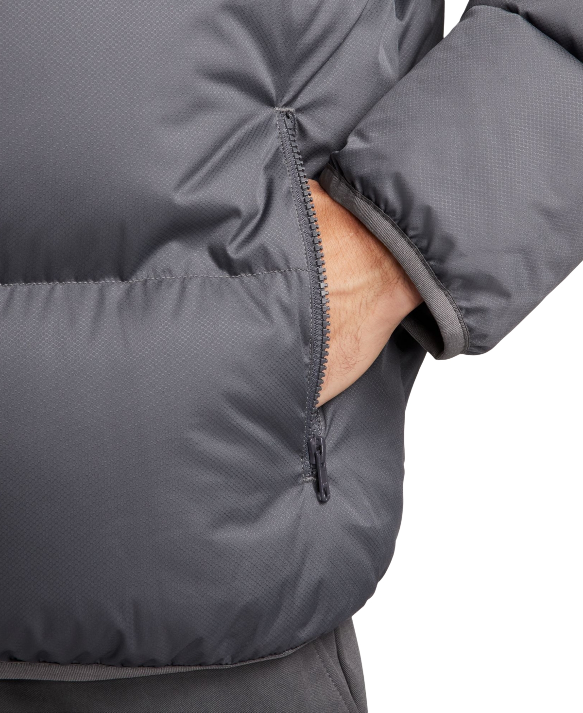 Nike Men's Sportswear Club Water-Repellant Puffer Jacket -white