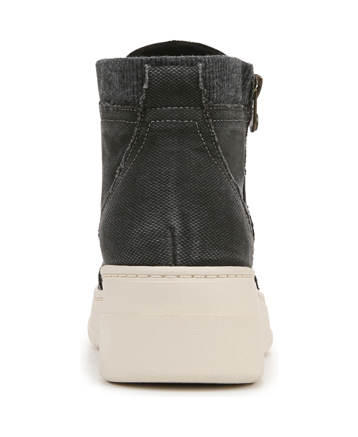 Shop Blowfish Malibu Women's Camden Wedge High Top Sneakers In Black Distressed Canvas