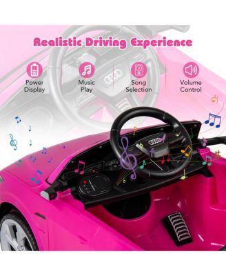 12V Kids Ride On Car w/Remote Control 4 Wheels Suspension 3 Speeds LED Headlight