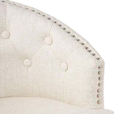 Set of 2 Swivel Bar Stools with Nailhead Trim, 32'' Seat Height for Kitchen Island or Home Bar -The Pop Home