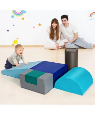 6 Piece Climb Crawl Play Set Indoor Kids Toddler