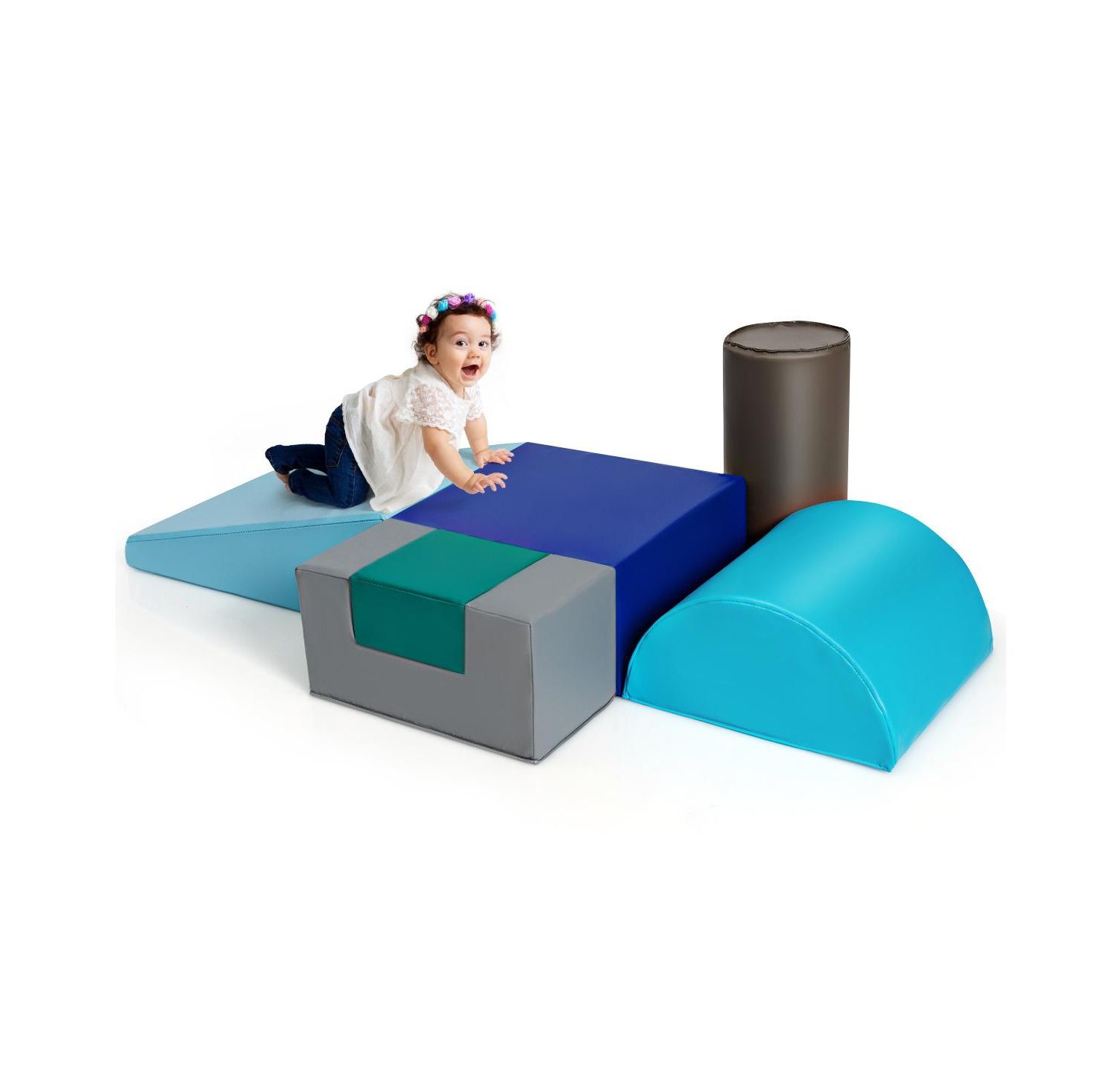 Baby Foam Climb Crawl Indoor 6-Piece Play Set