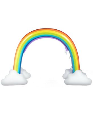 Inflatable Rainbow Sprinkler Backyard Games Outside Water Toy Yard