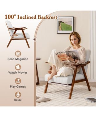 Modern Accent Chair Leisure Armchair with Felt Pads