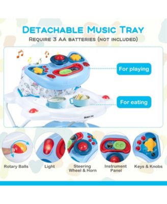 6 in 1 Foldable Baby Walker with Adjustable Height