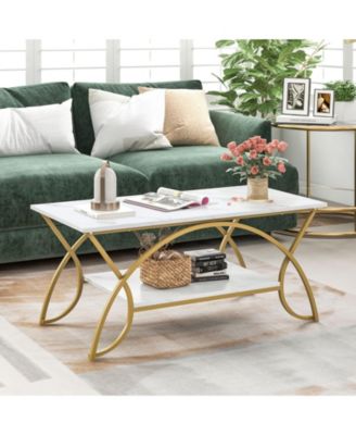 2-Tier Table Rectangle for Living Room