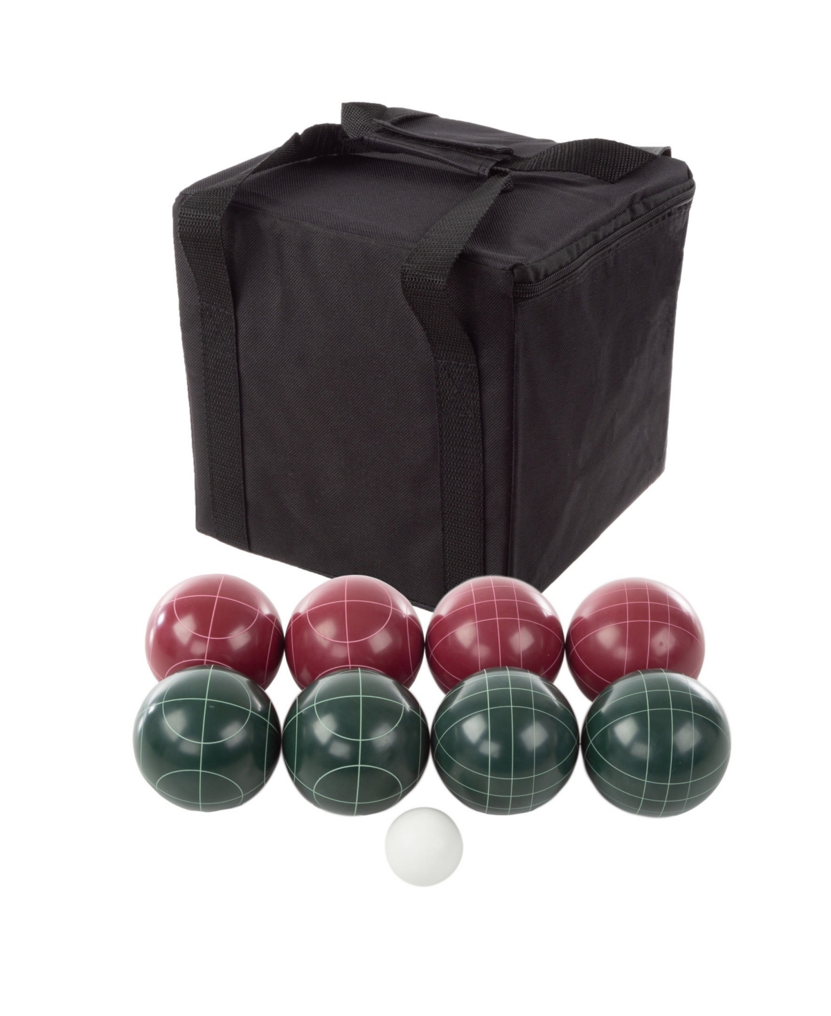 Trademark Global Trademark Games Bocce Ball Set And Case In Red And Green