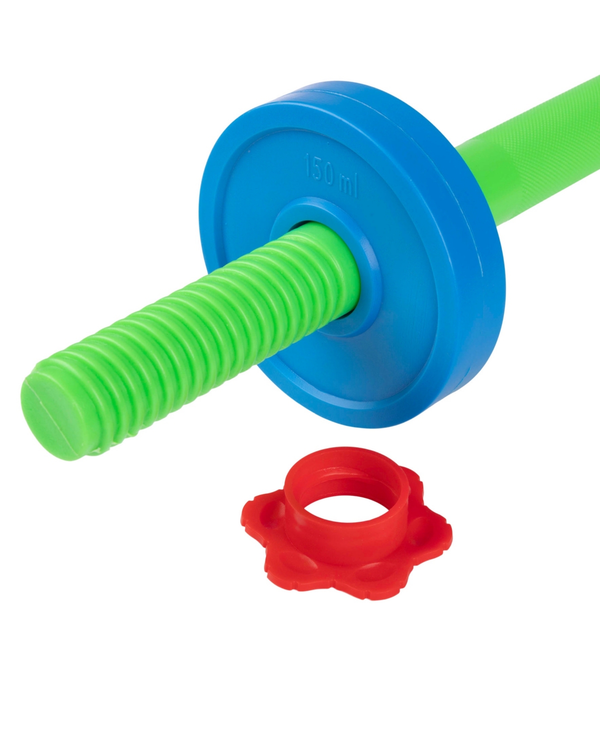 Trademark Global Hey Play Barbell And 8 Plates Kids Weight Set In Multicolor
