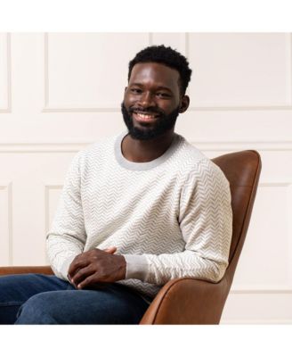 Hope - Henry Mens Organic Crew Neck Intarsia Sweater 9590₽