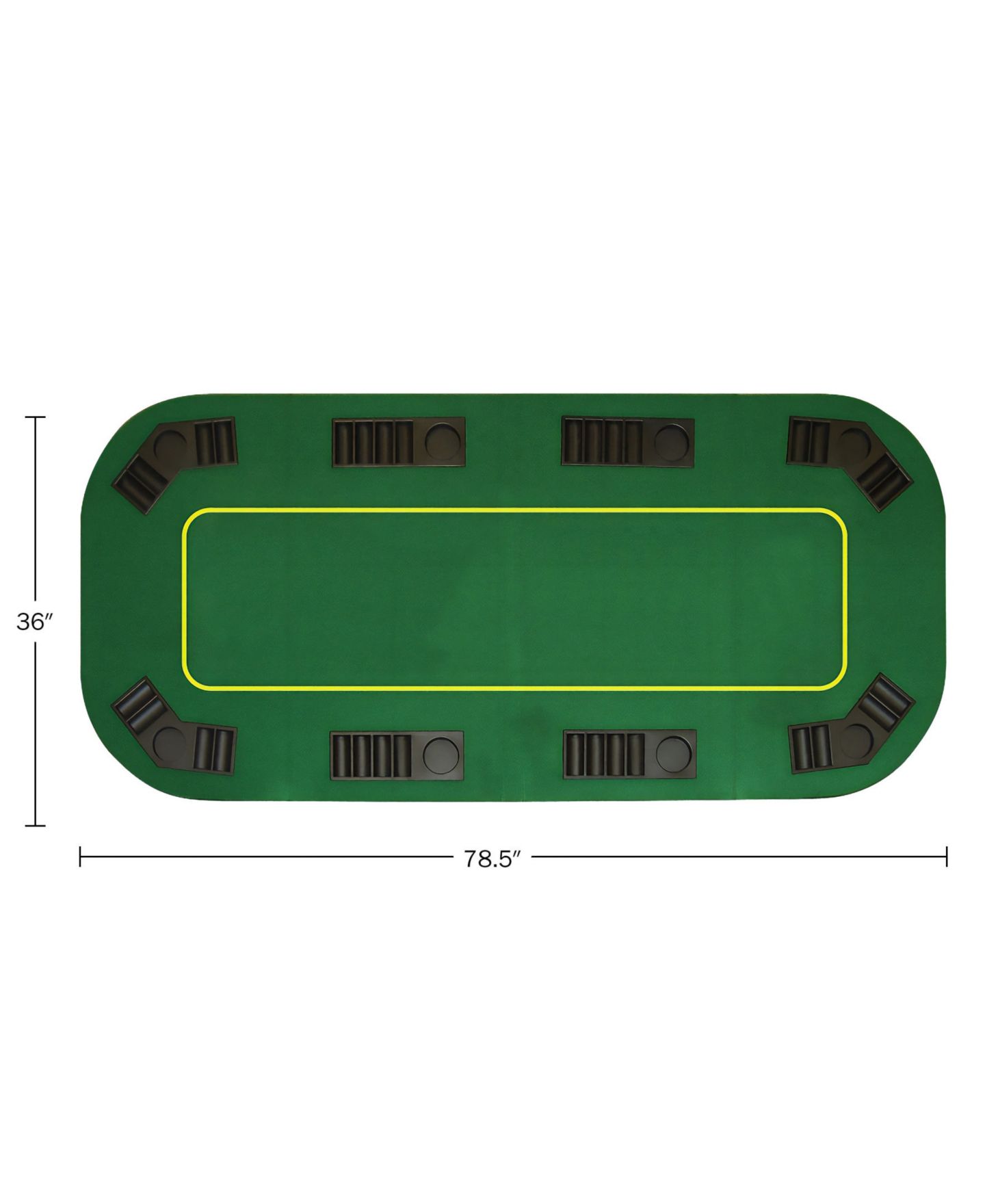 Детская игрушка Trademark Global Folding Texas Holdem Poker Table Topper, Ages 18+ — фото 6
