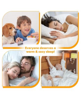 Safe Electric Heated Mattress Pad with 4 Size 8 Temperature 10-Hour Timer-King Size