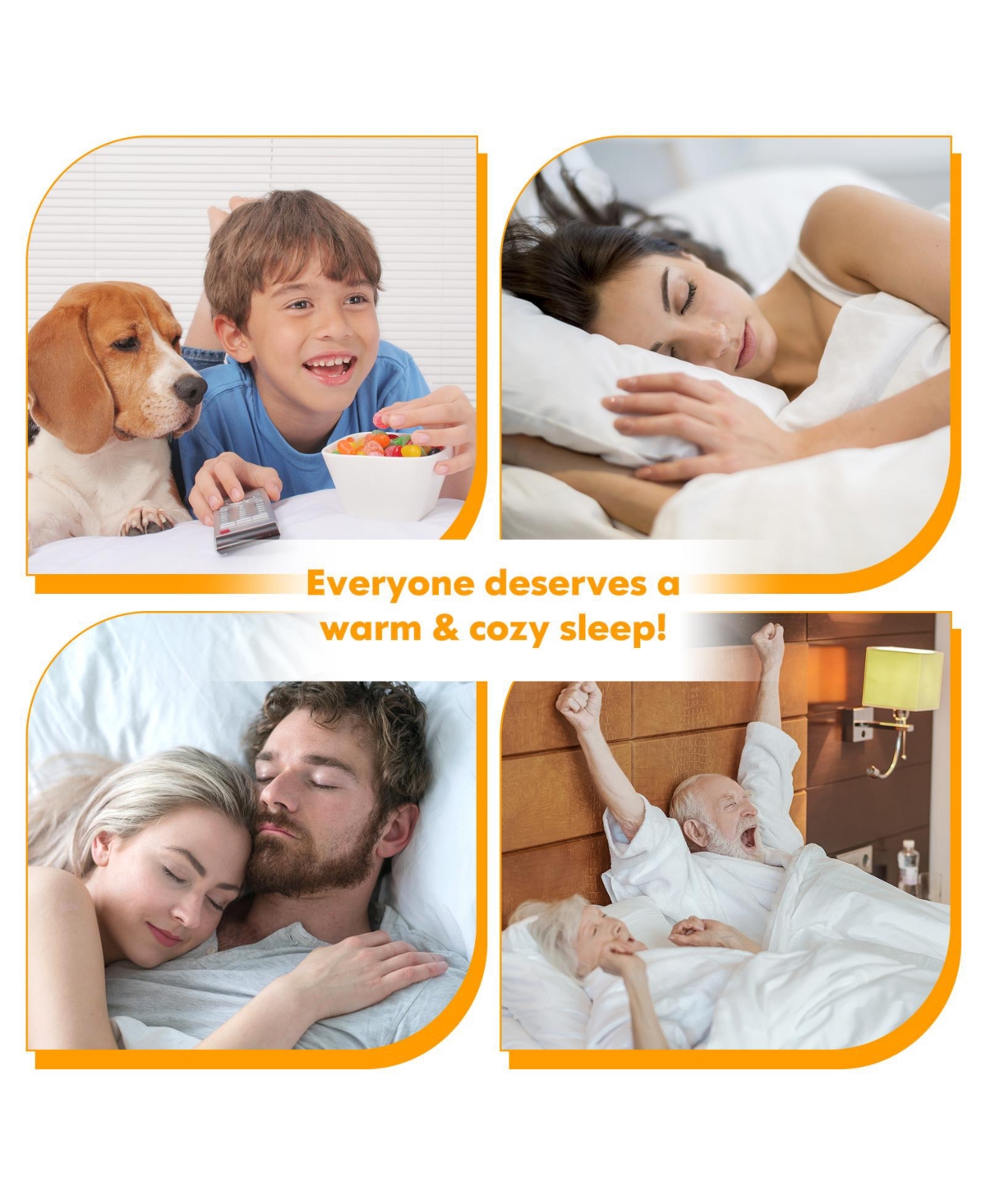 Gouun Safe Electric Heated Mattress Pad with 4 8 Temperature 10-Hour Timer-King