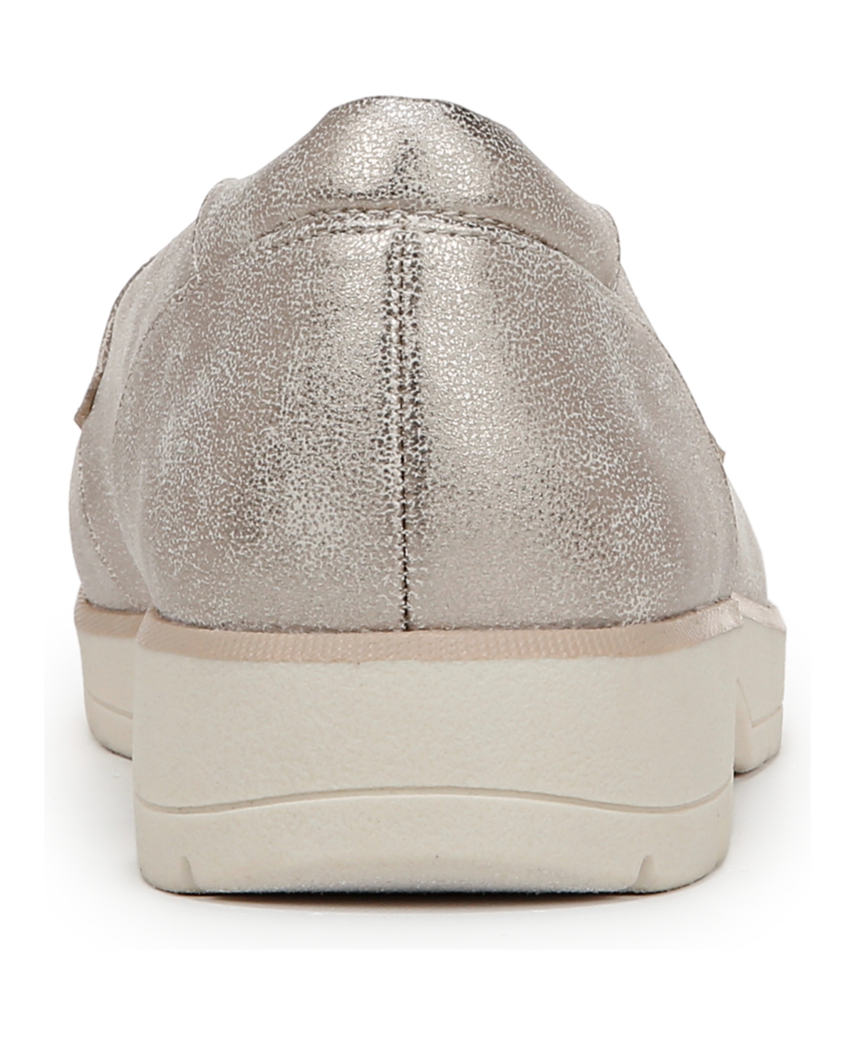 Shop Dr. Scholl's Women's Nice Day Lug Sole Loafers In Light Gold Faux Leather