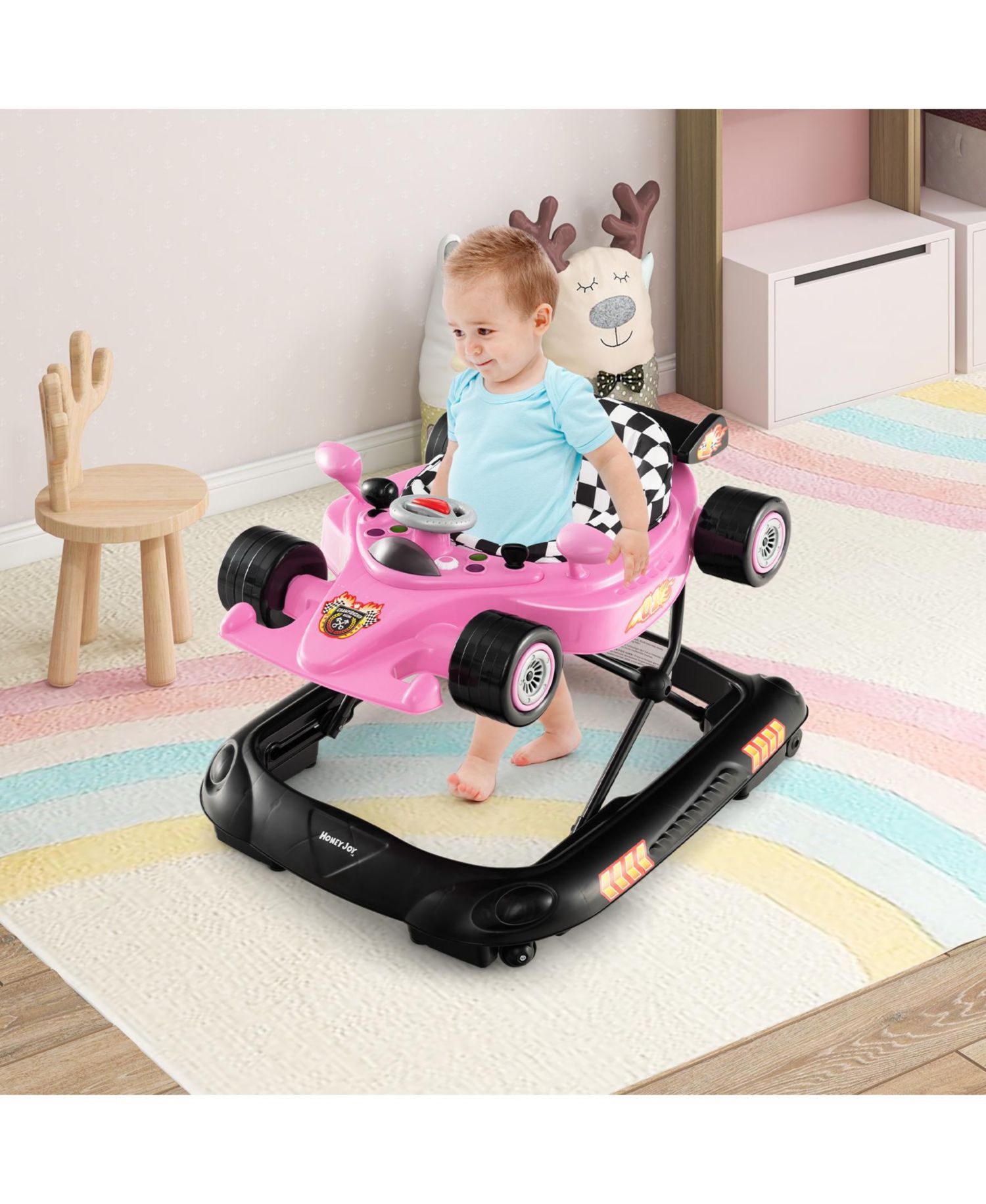 Convertible Baby Walker with 3 Adjustable Height Settings