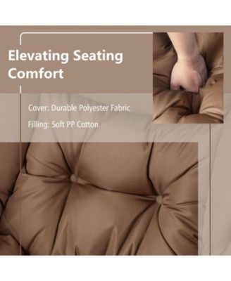 Modern Accent Sofa Chair with Folding Footrest and Side Pocket