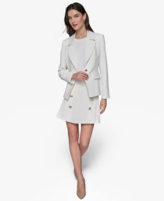 Women's Notched-Lapel Single-Button Blazer