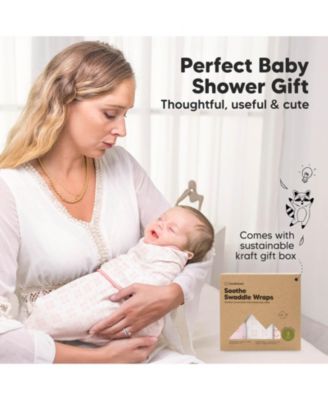 3pk Soothe Baby Swaddle, Organic Baby Swaddle Sleep Sacks, Newborn, Infant Swaddle Sack
