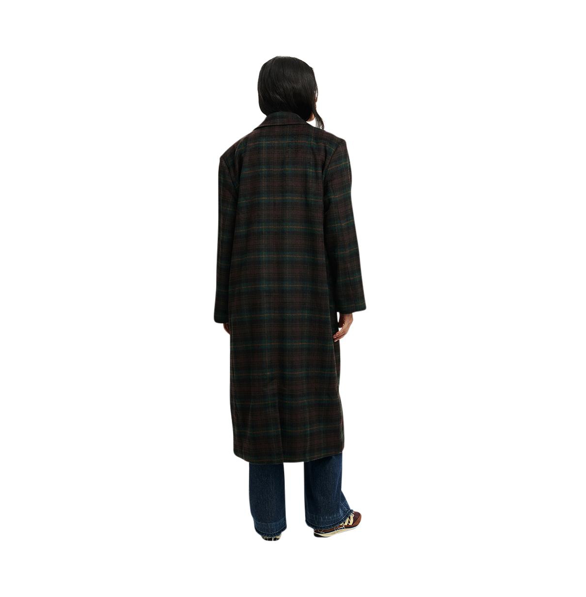 Cotton On Women's Harrison Coat -brown check