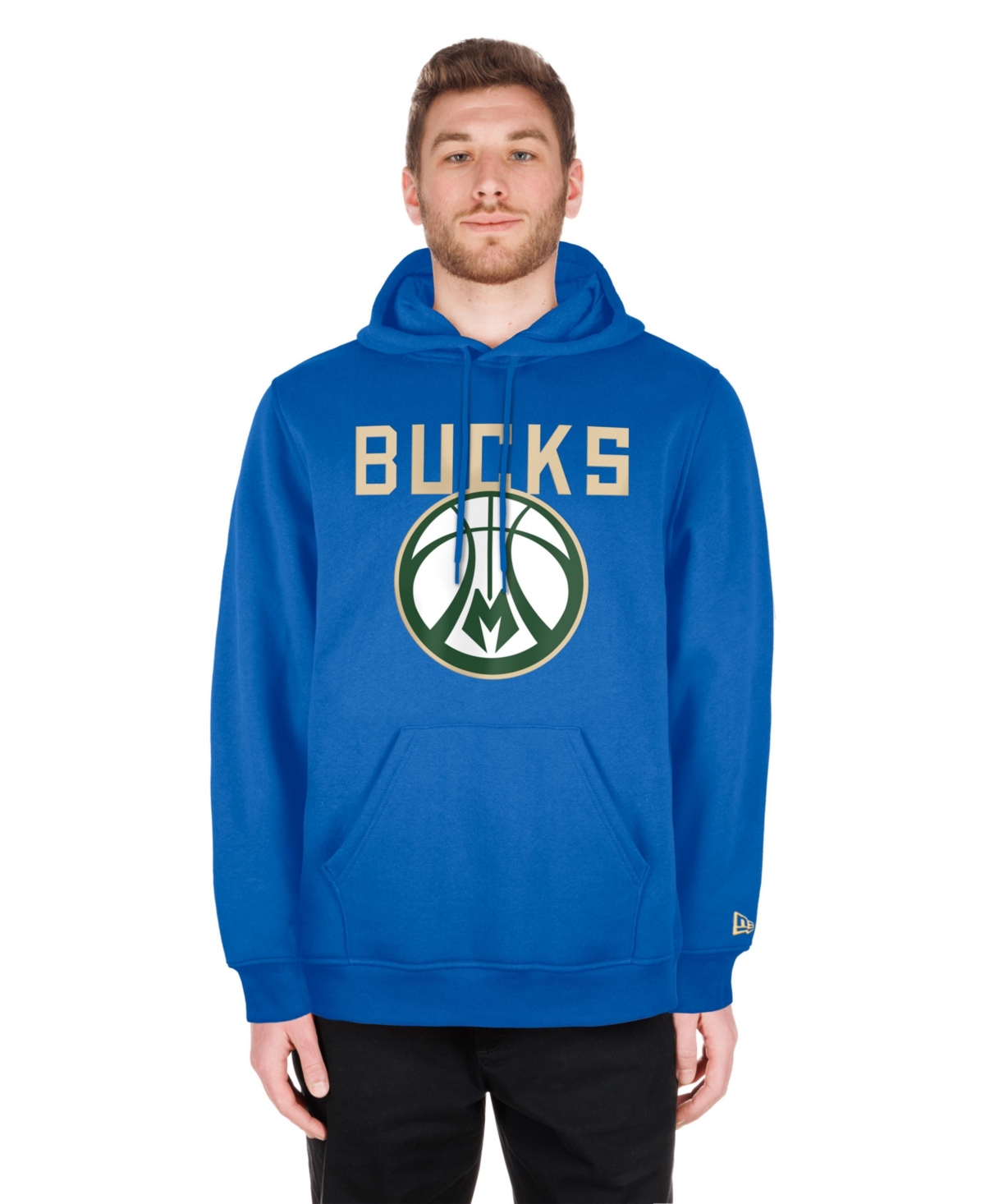 Shop New Era Men's Light Blue Milwaukee Bucks 2024/25 City Edition Pullover Hoodie