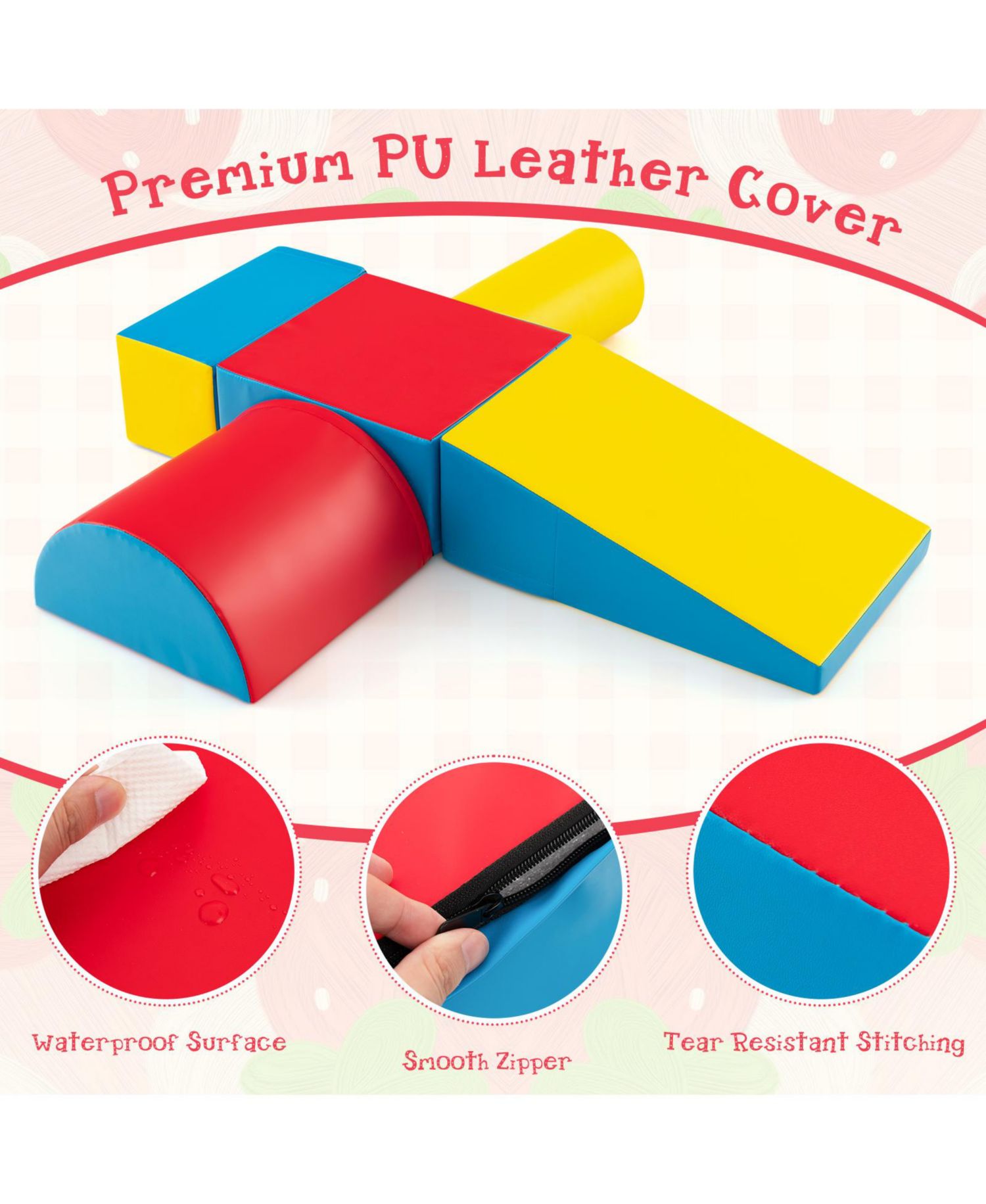 Toddler Climb and Crawl 5-Piece Foam Block Playset