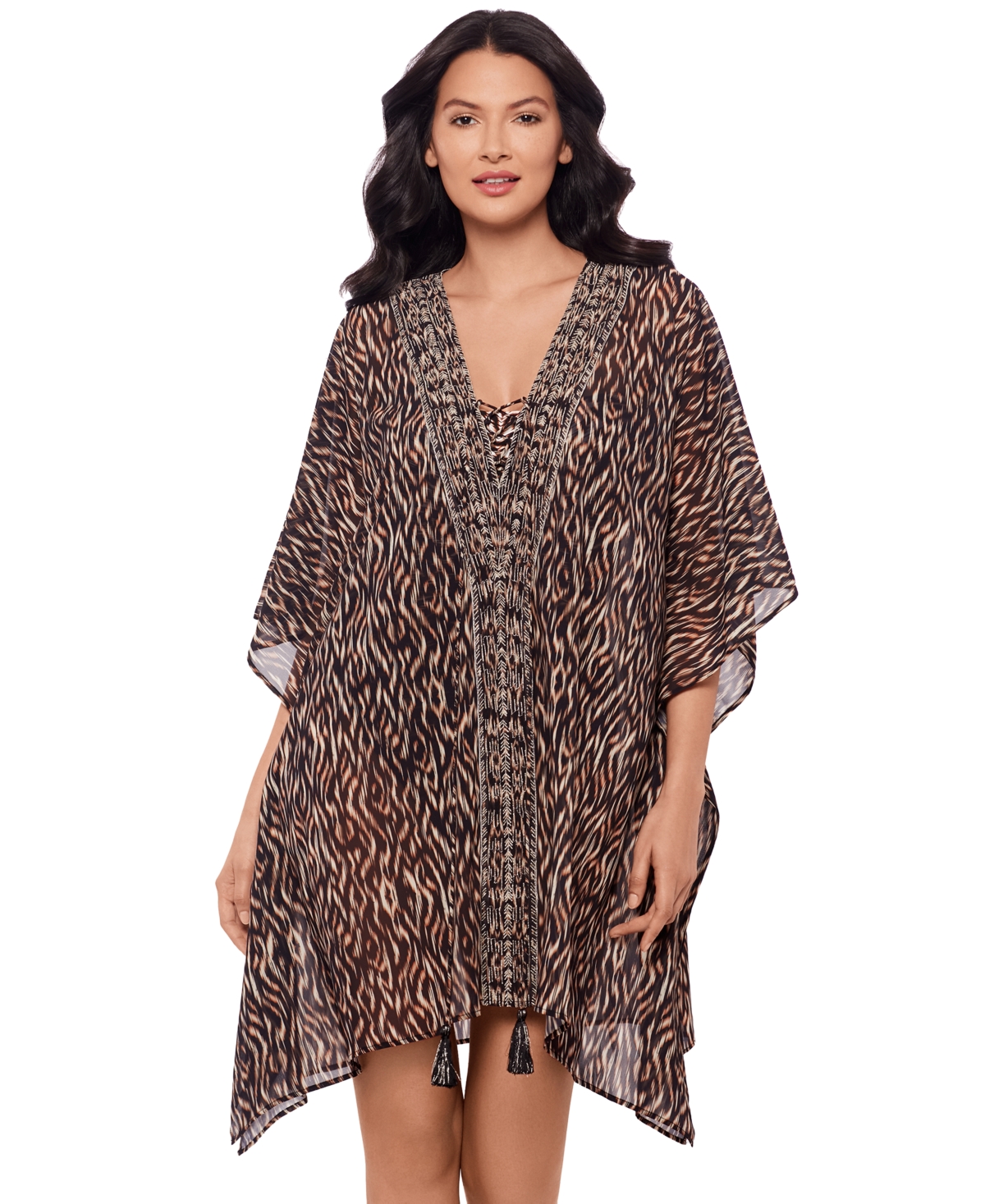 MIRACLESUIT WOMEN'S TOPKAPI PRINTED CAFTAN COVER-UP 