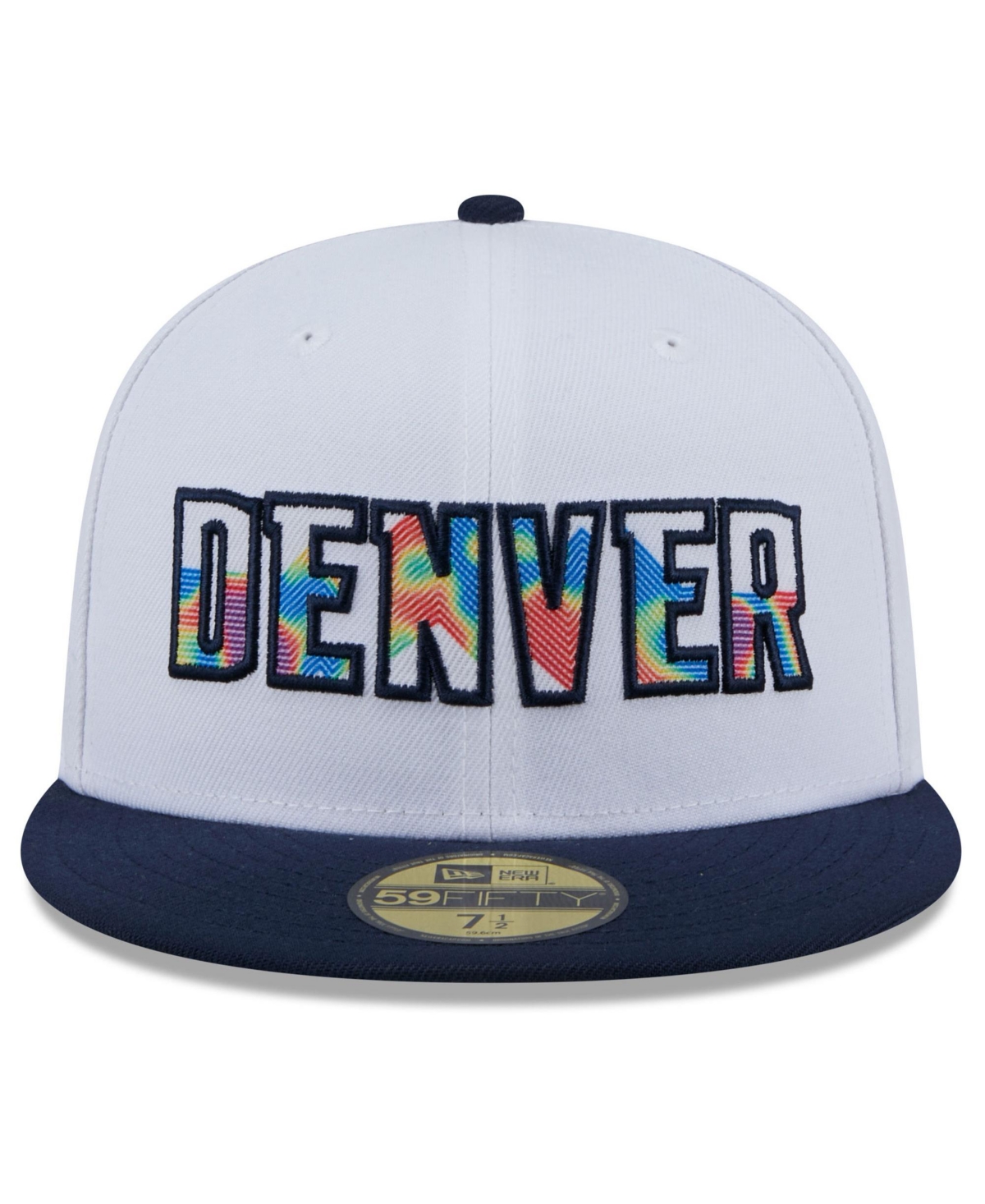 New Era Men'sDenver Nuggets 2024/25 City Edition 59FIFTY Fitted Hat - White